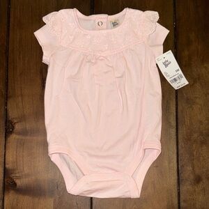 Baby B’gosh Light Pink Eyelet Baby Bodysuit - NWT